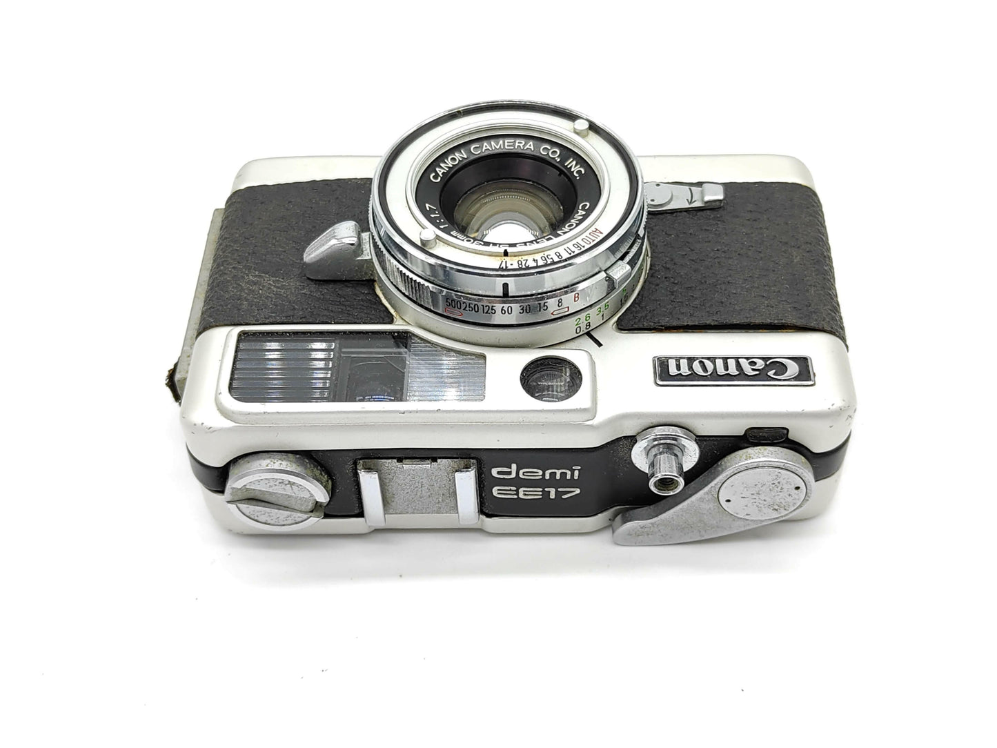 Canon Demi EE17 half-frame retro compact camera.