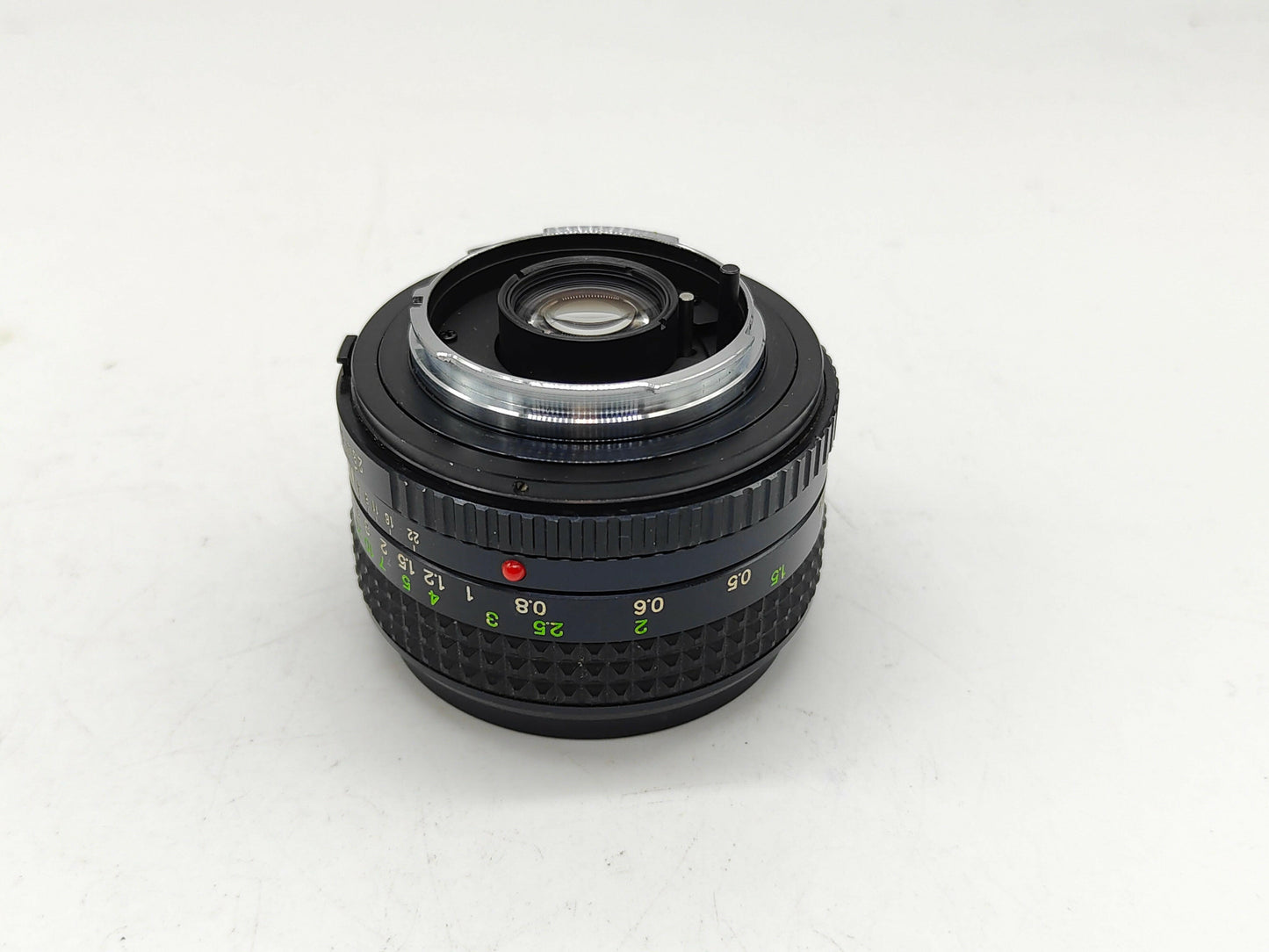 Minolta 35mm f/2.8 wide-angle lens.