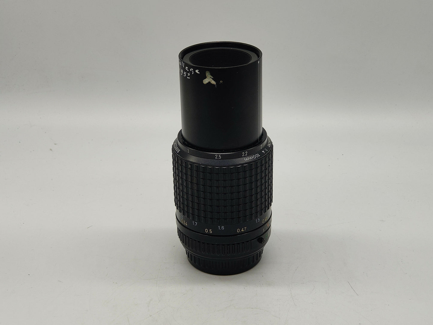 Pentax 100mm f/4 macro lens.