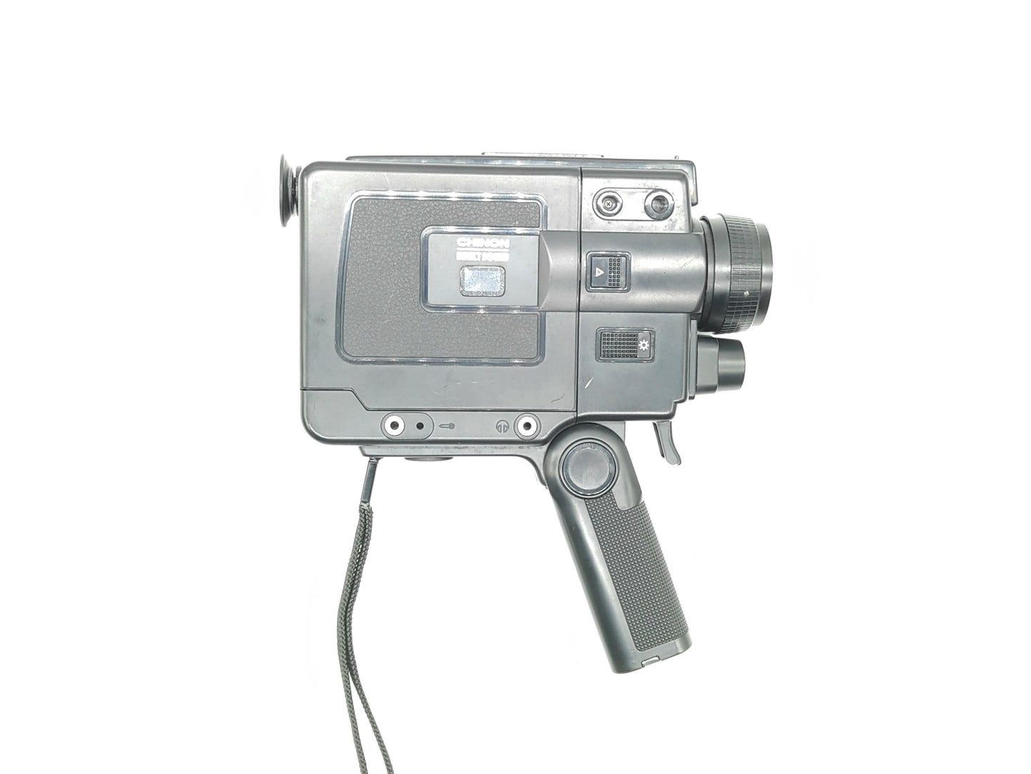 FILM TESTED Super-8 camera: Chinon 20P XL. Rewind pickup..