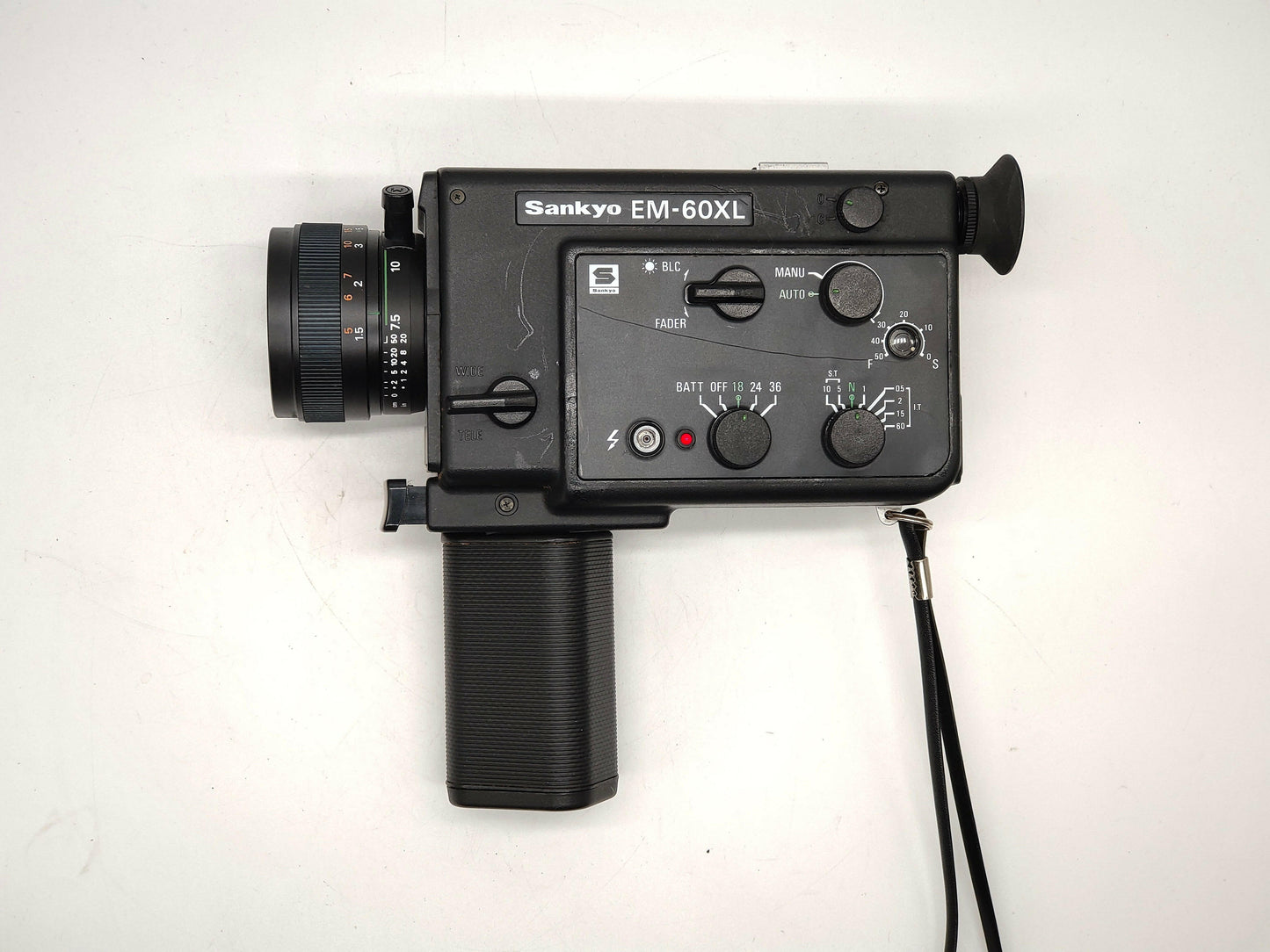 FILM TESTED Sankyo EM-60XL Super-8 movie camera. Rewind Pickup..