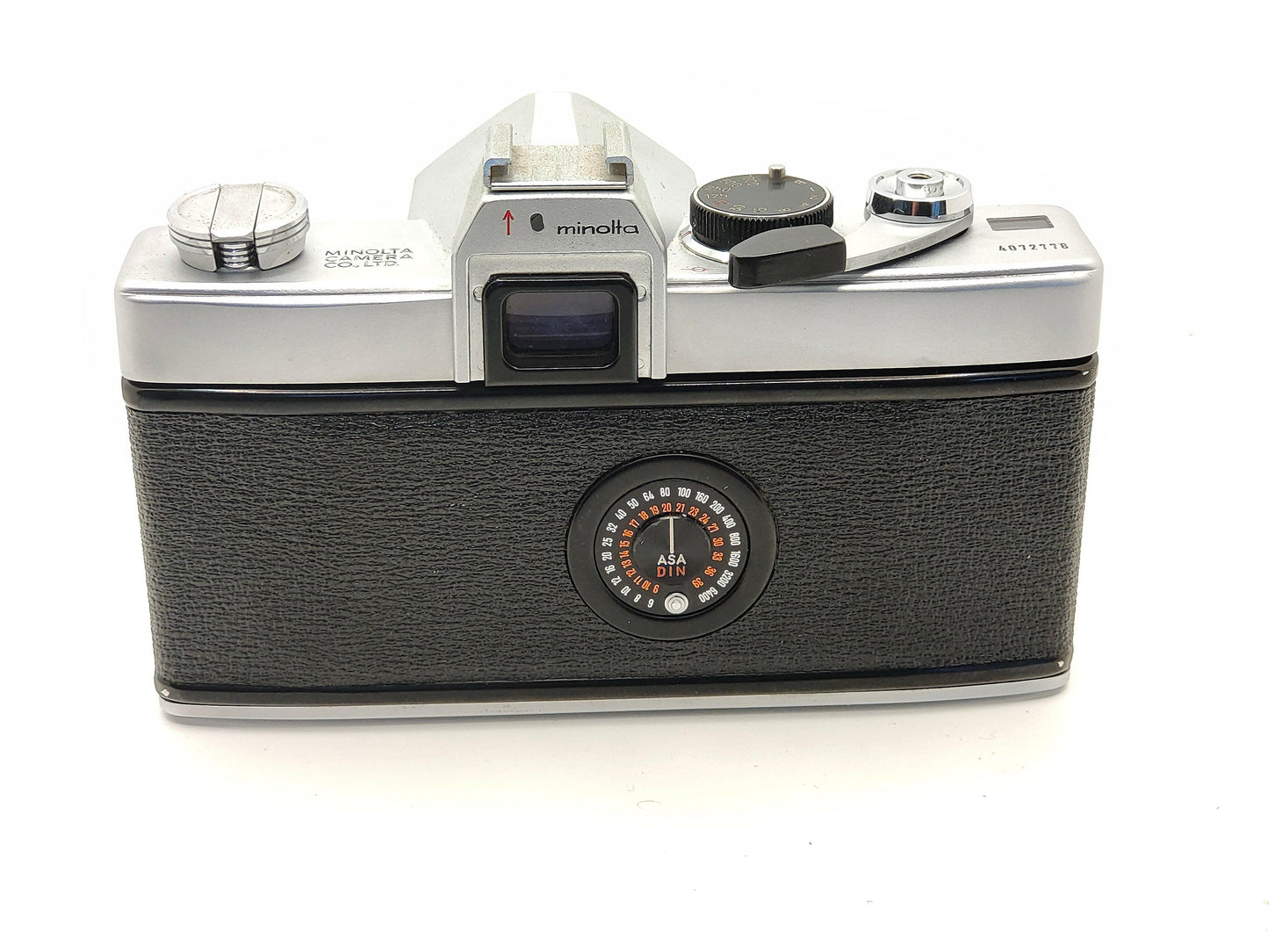 Minolta SR-1s manual SLR with 55mm f/2 lens.