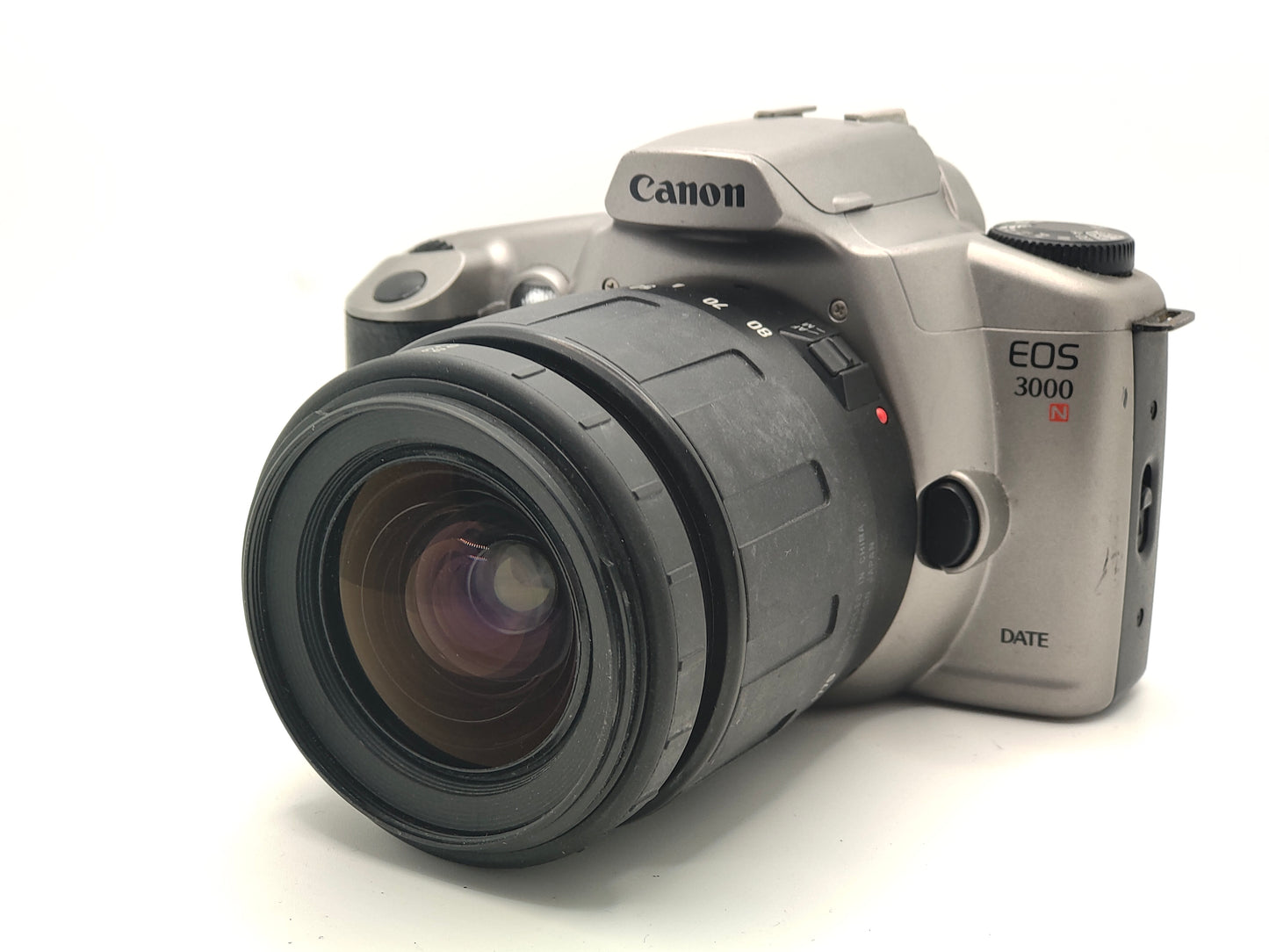 Canon EOS 3000N camera with zoom lens