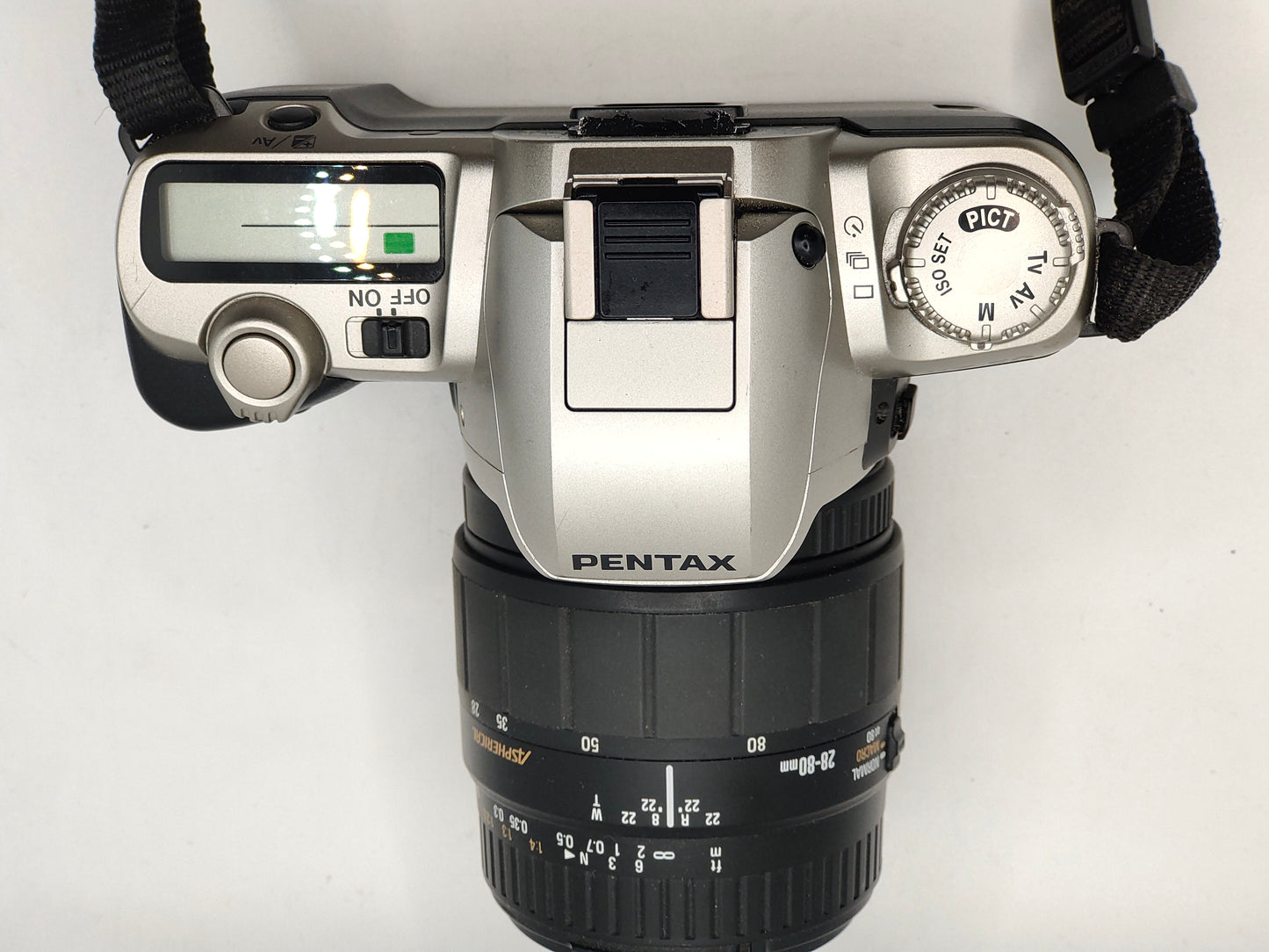 Pentax MZ-50 Autofocus film SLR with Sigma 28-80mm zoom lens