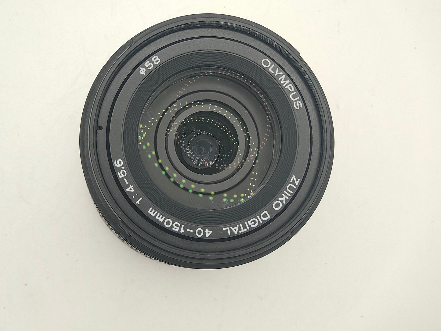 Olympus Zuiko Digital AF 40-150mm f/4-5.6 ED zoom lens.