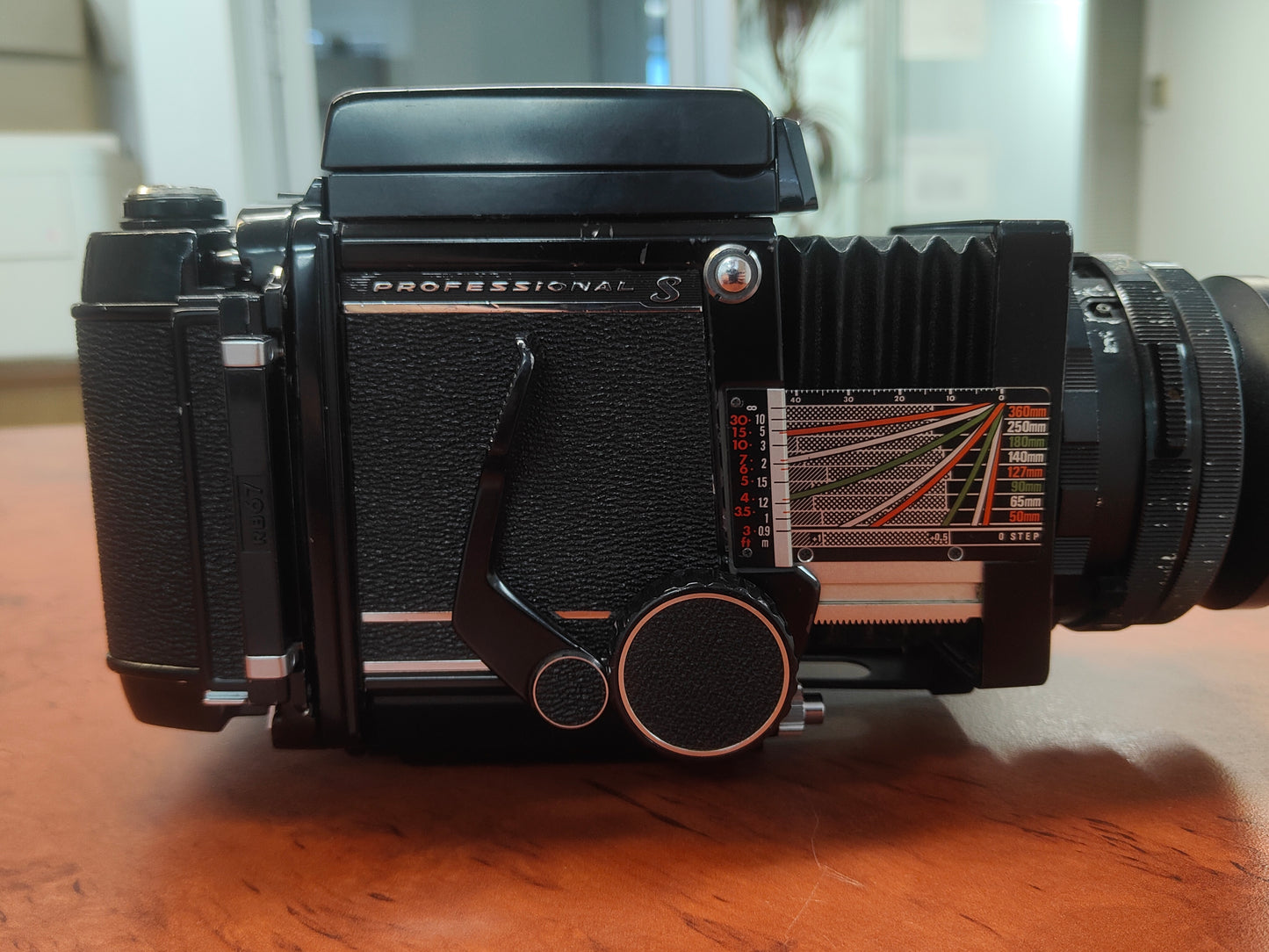 Mamiya RB67 Pro-S + 127mm lens + waist level finder