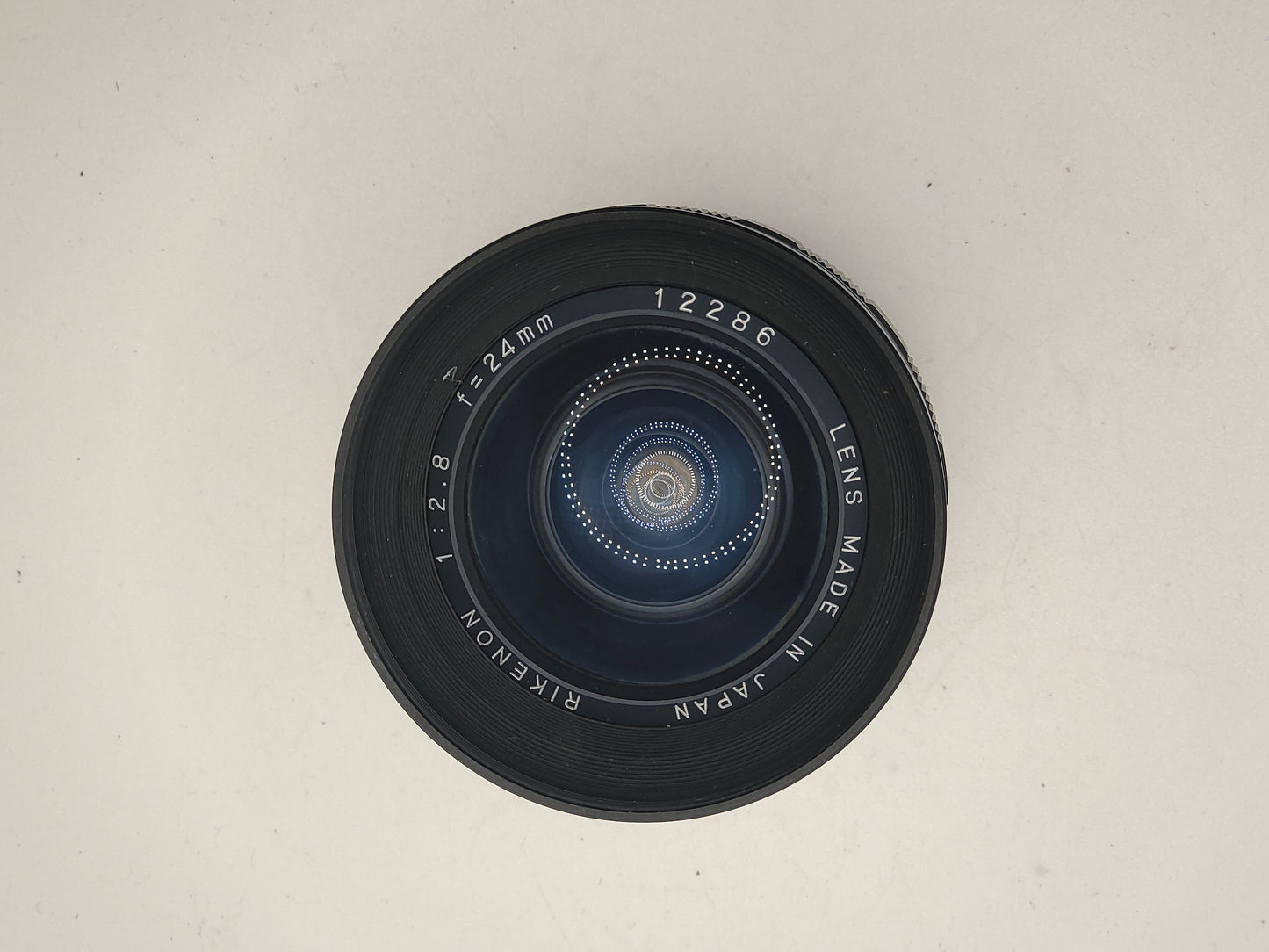 Rikenon (Ricoh) 24mm f/2.8 wide angle M42 (Pentax screw-mount) lens.