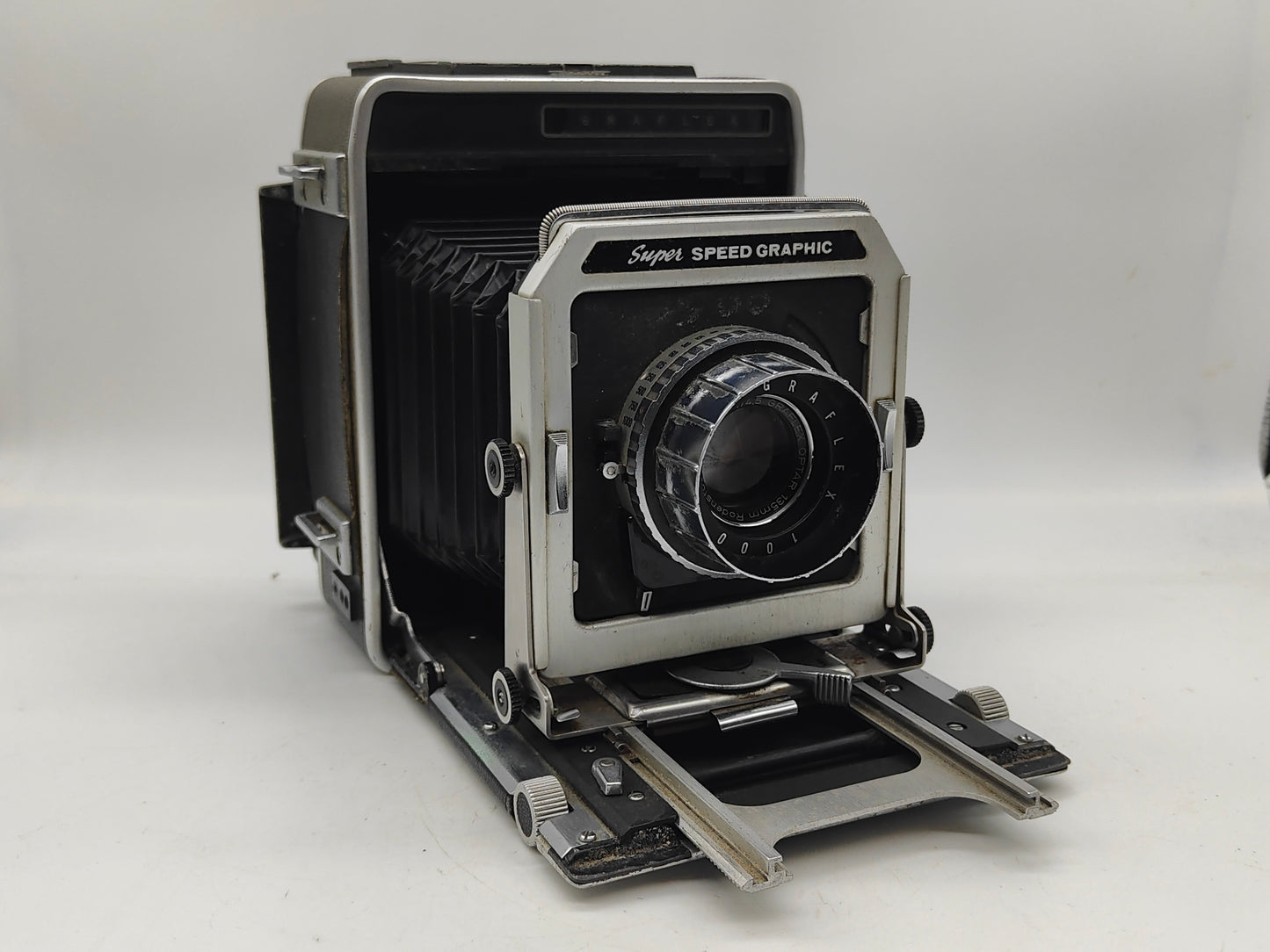 Graflex Super Speed Graphic 4x5 Rangefinder Press Camera.