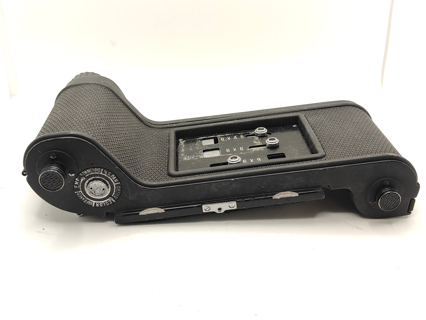 Film back + dark slide for Mamiya Press camera