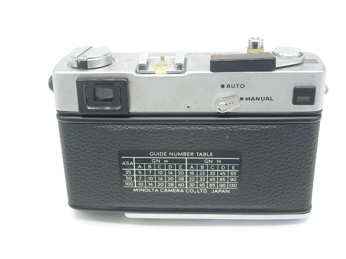 Minolta HiMatic E rangefinder camera gift set.