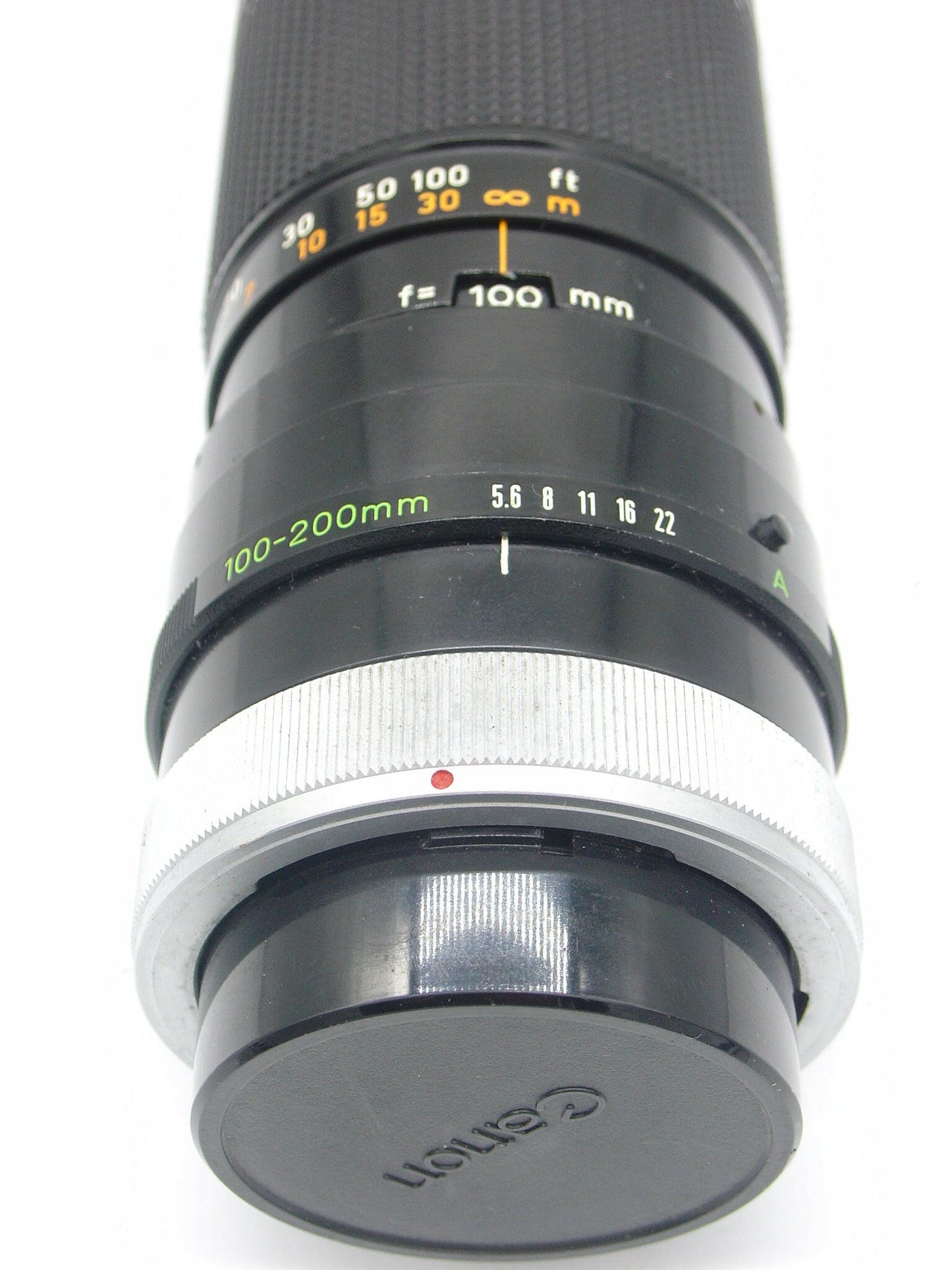 Canon FD 100-200mm f5.6 telephoto zoom lens for AE-1, A-1, FTb SLRs.