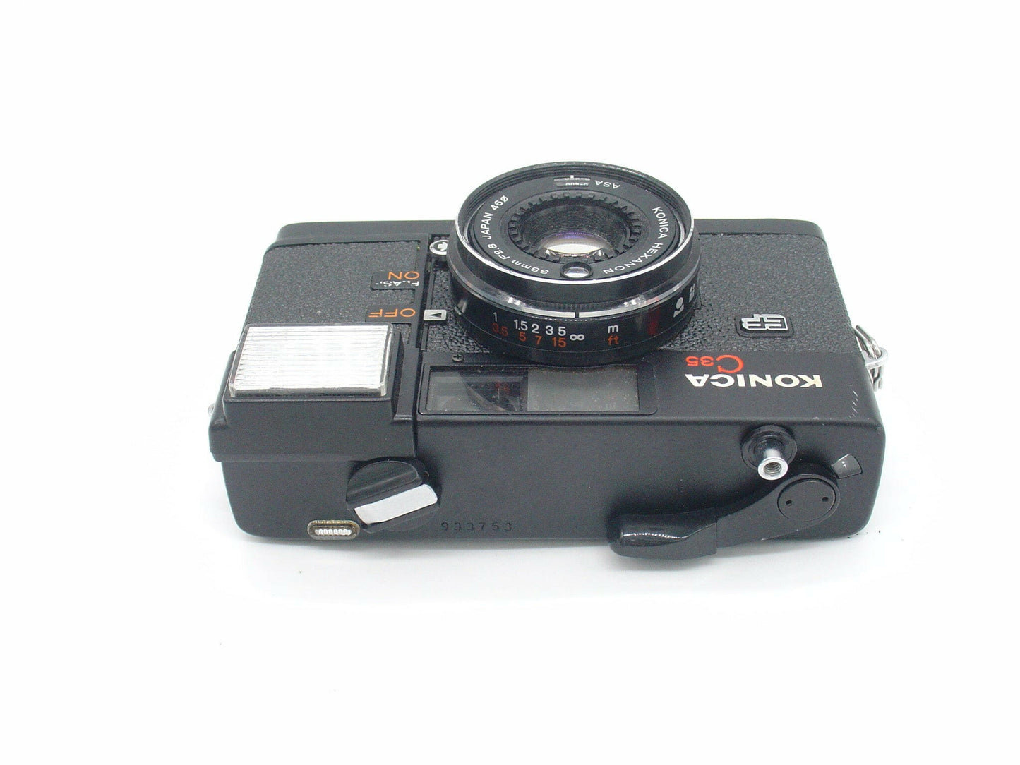 Konica C35 EF film camera.