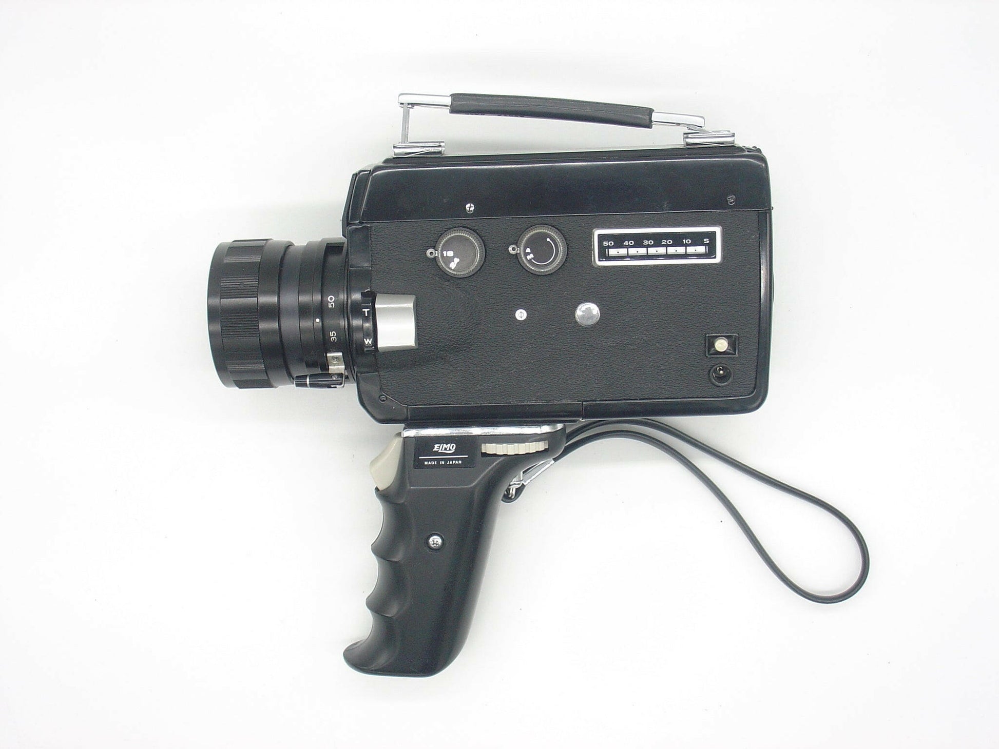 Elmo Super 106 Super-8 movie camera.