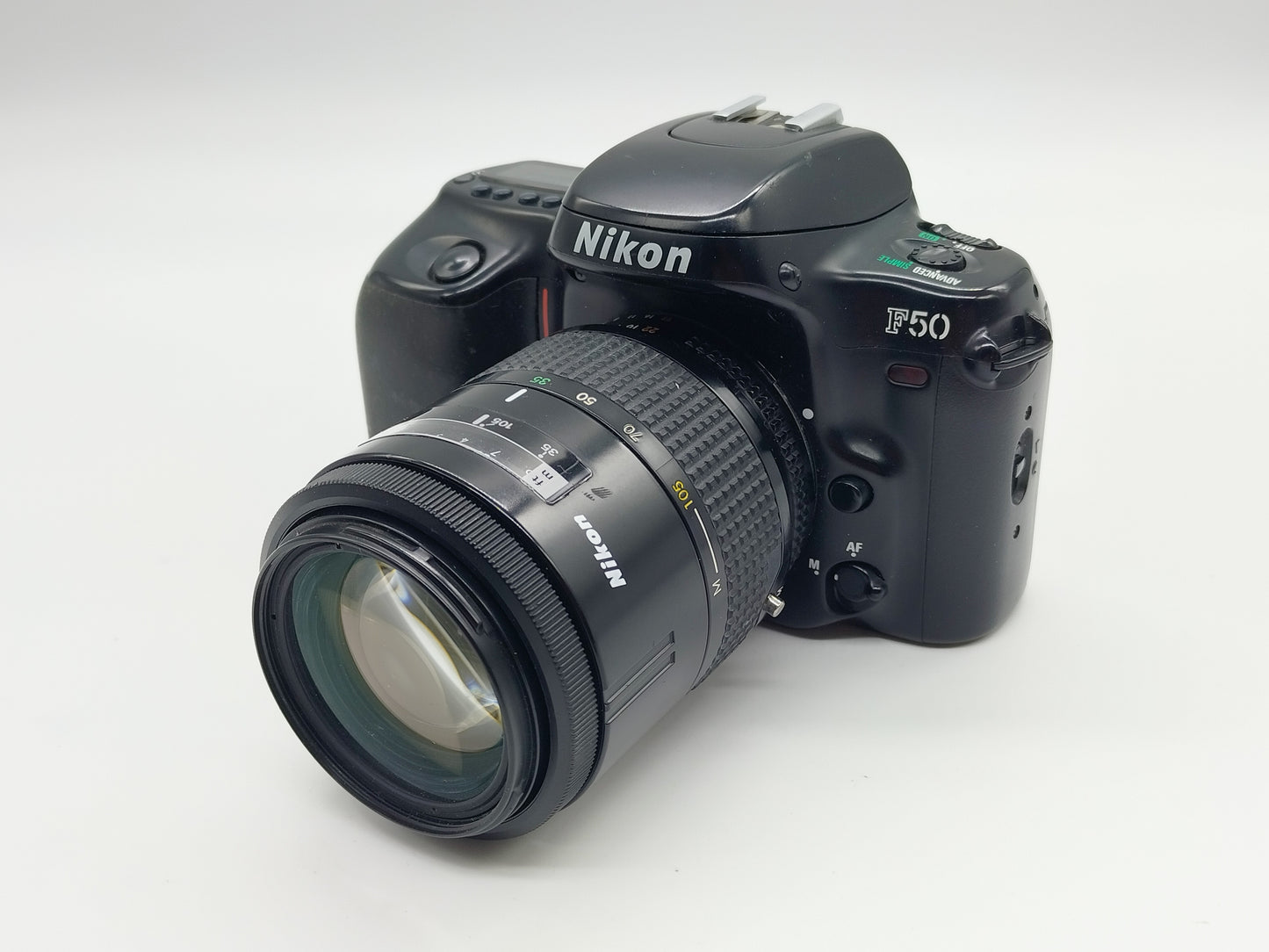 Nikon F50 autofocus film camera + 35-105mm zoom lens
