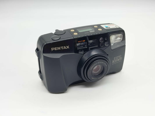 Pentax Zoom 105-WR point-and-shoot camera.