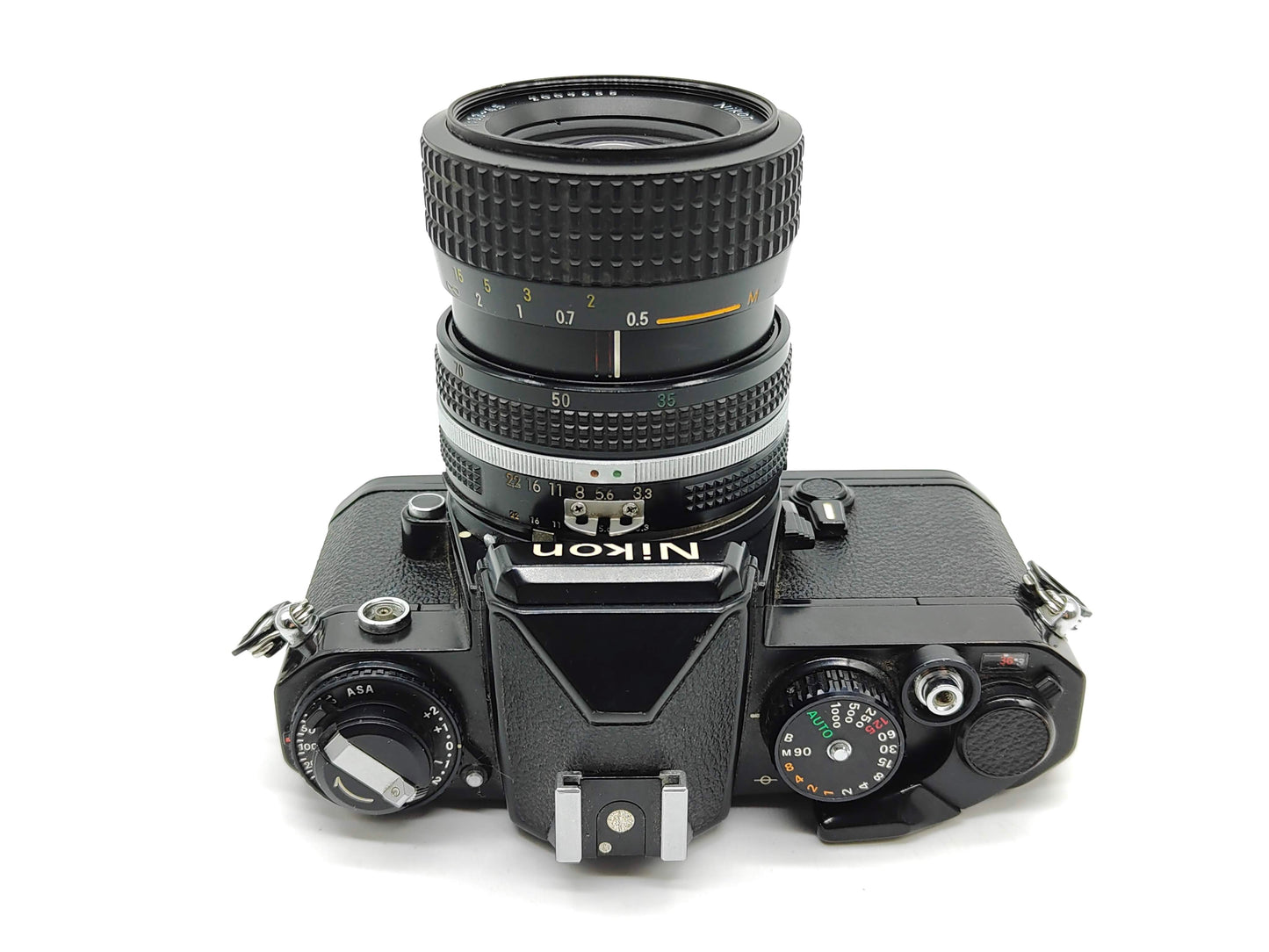 Nikon FE SLR film camera with 35-70mm Nikkor lens