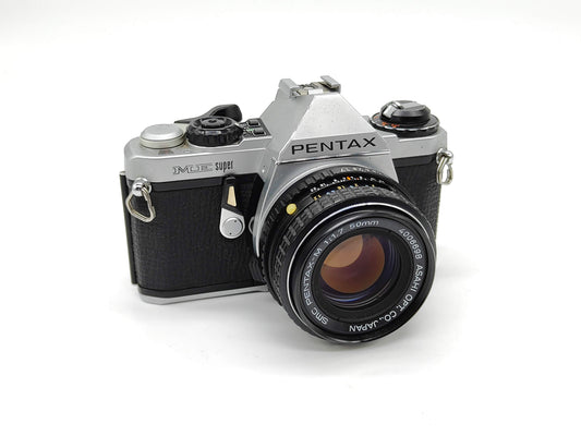 Pentax ME-Super film camera with 50mm f/1.7 lens