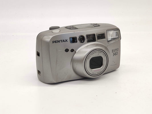 Pentax Espio 140 silver point-and-shoot film camera