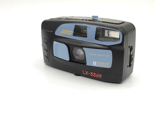 Ricoh LX-33 weatherproof film camera.