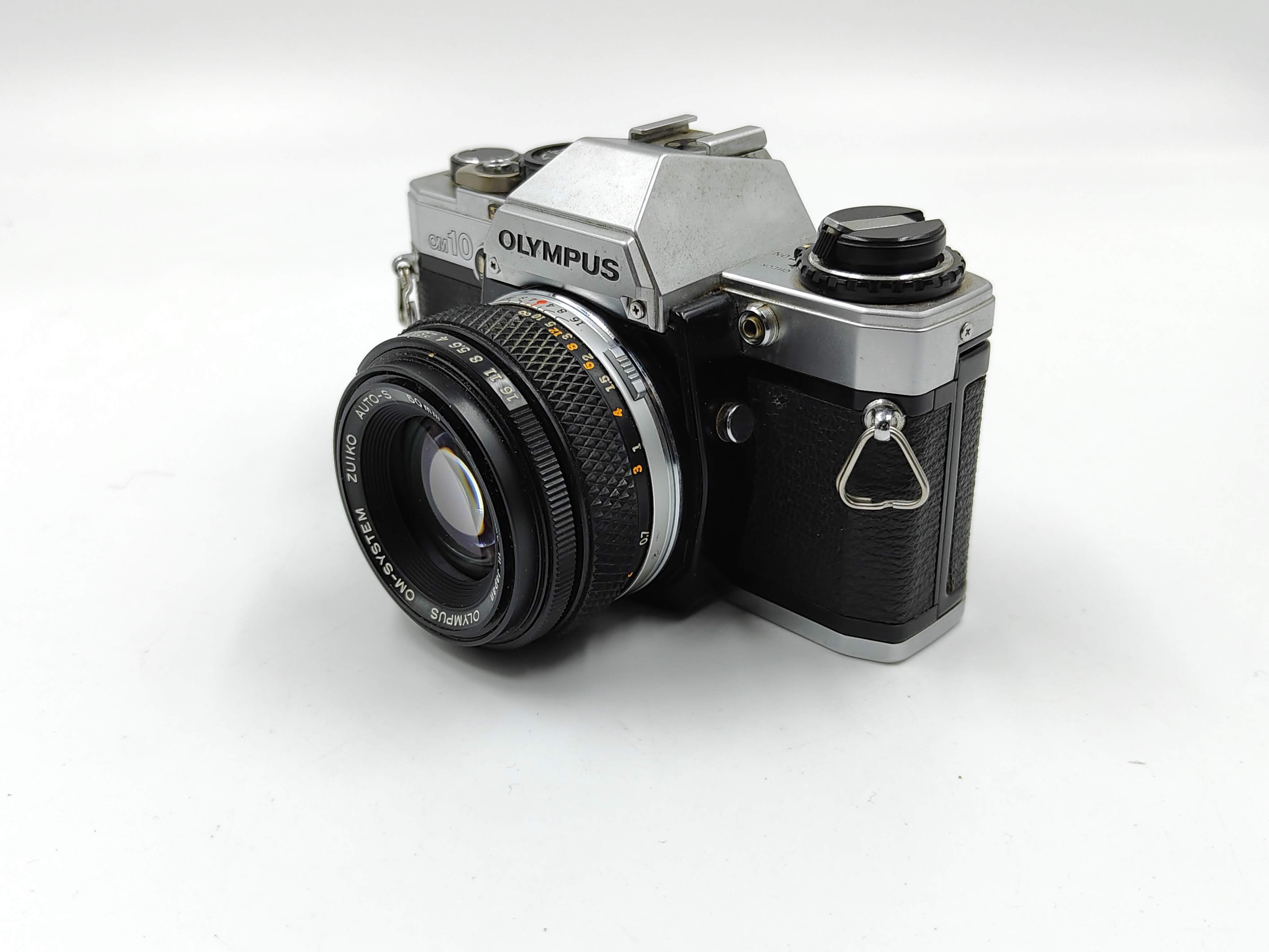 Olympus OM-10 (silver) with 50mm f/1.8 lens – Classic Cameras AU