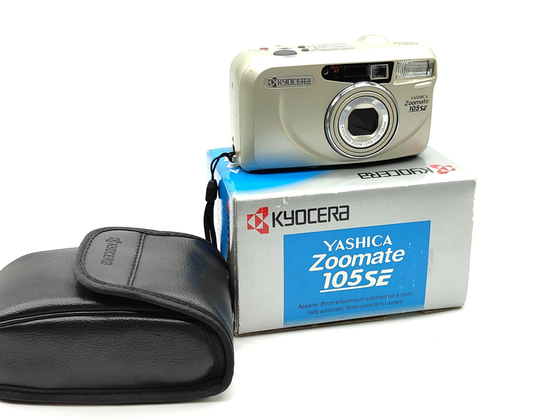 Yashica Zoomate 105SE point-and-shoot film camera with box and