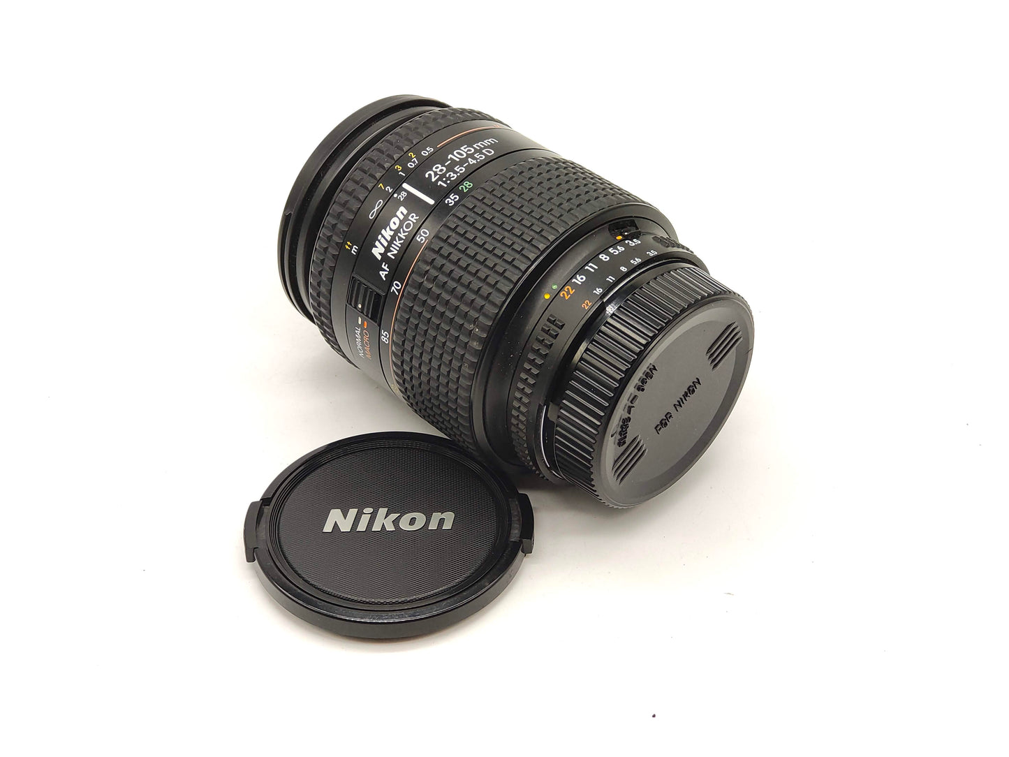 Nikon 28-105mm Autofocus f/3.5 lens. As new condition.