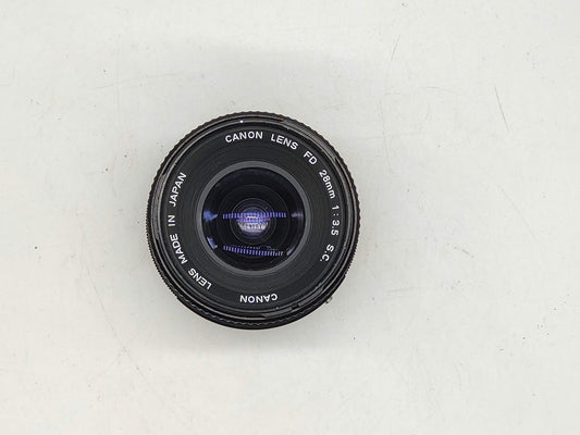 Canon 28mm f/3.5 wide-angle lens