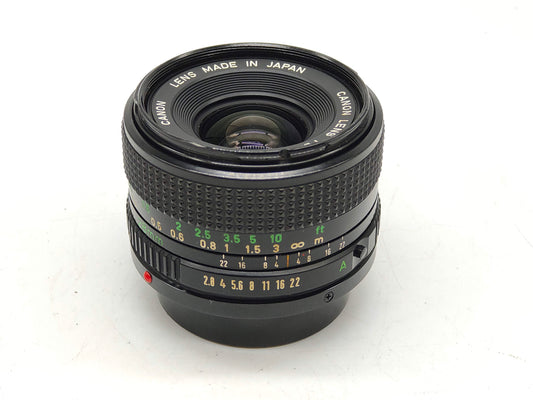 Canon New FD 28mm f/2.8 wide-angle lens