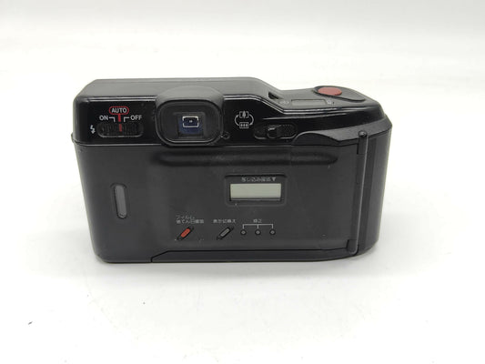 Canon Autoboy Tele point-and-shoot film camera.