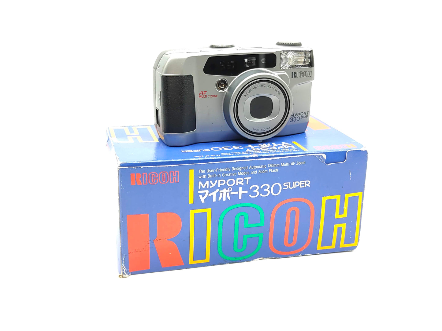 Ricoh MyPort 330 Super point-and-shoot film camera with box