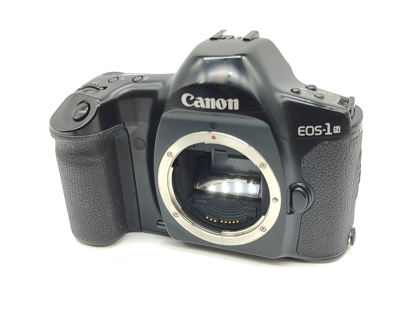 Canon EOS-1N Pro SLR film camera.