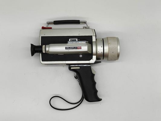 FILM TESTED- Elmo Super 108 Super-8 movie camera. REWIND PICKUP