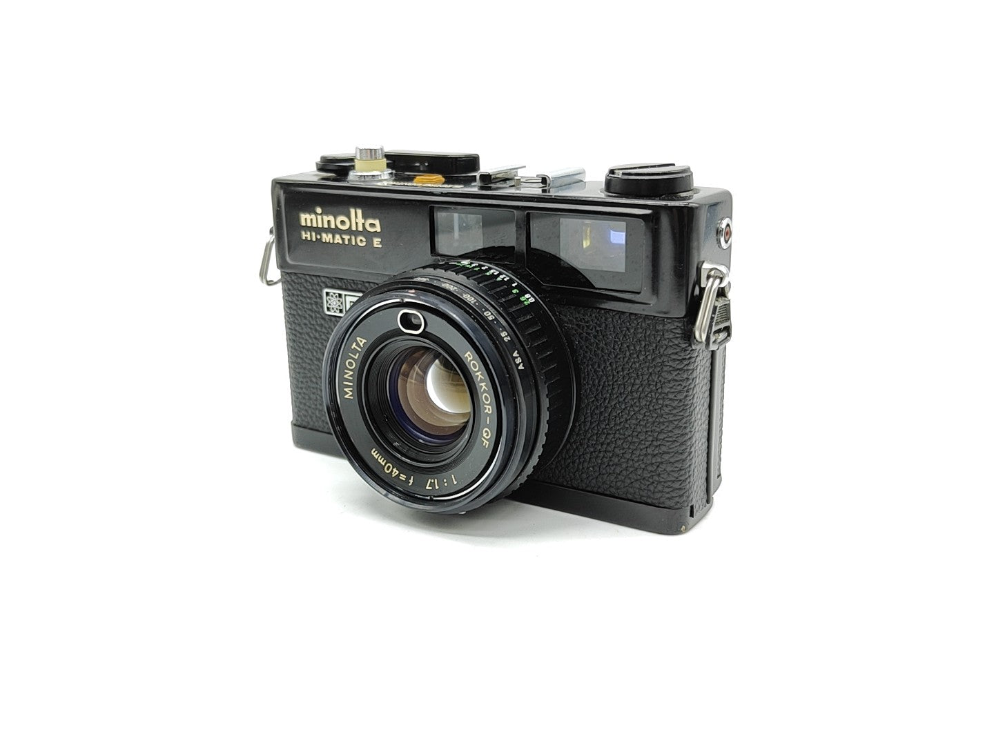 Minolta HiMatic E rangefinder camera (black)