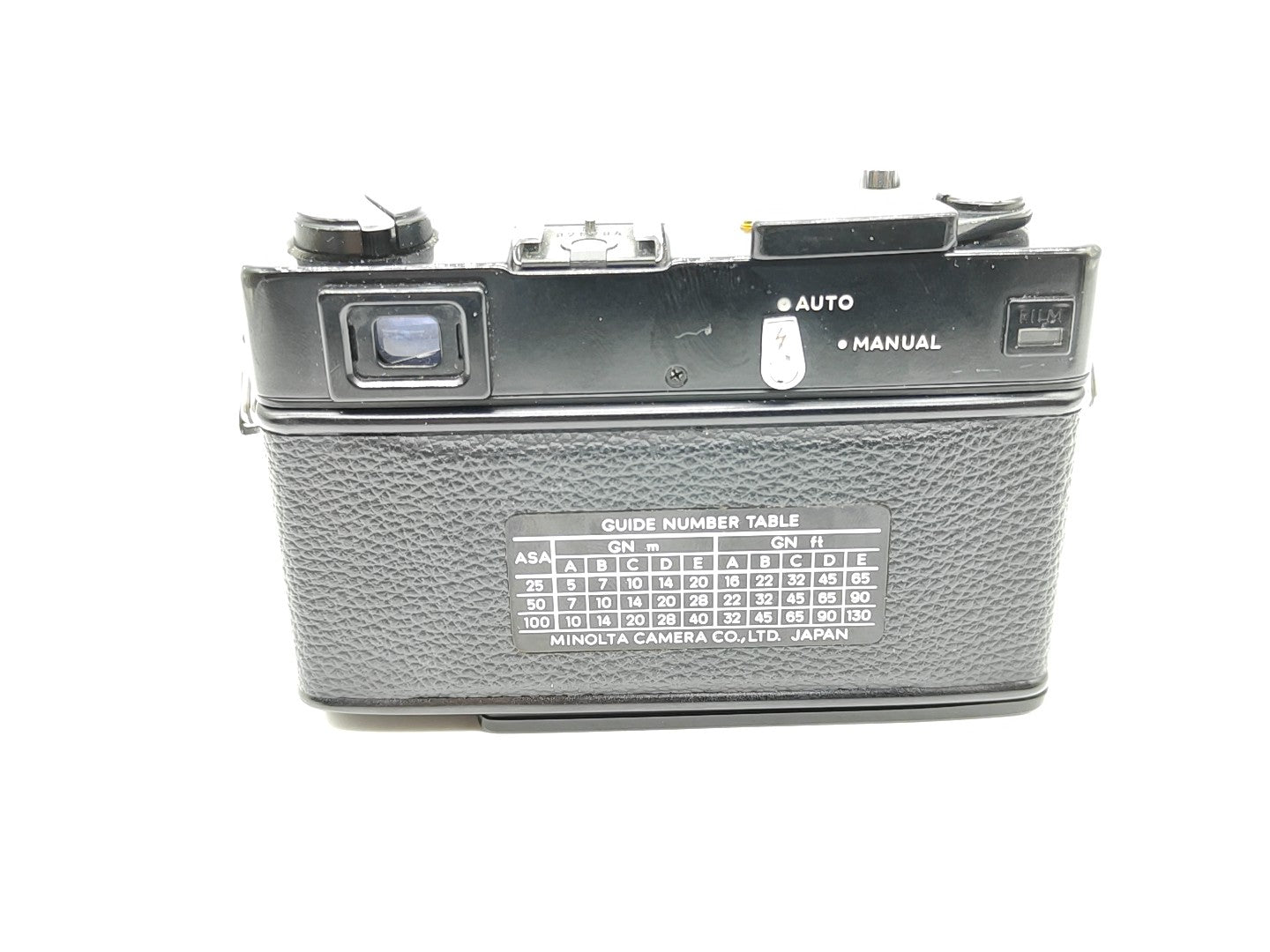 Minolta HiMatic E rangefinder camera (black)