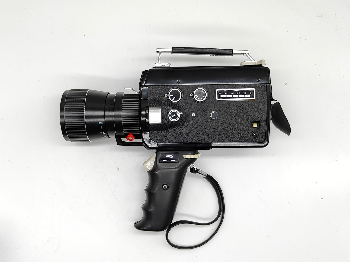 FILM TESTED Elmo Super 110 Super-8 movie camera. As-new in original box.