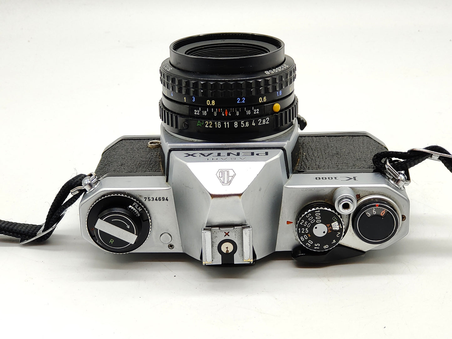 Pentax K1000 SLR film camera with 50mm f/2.0 lens