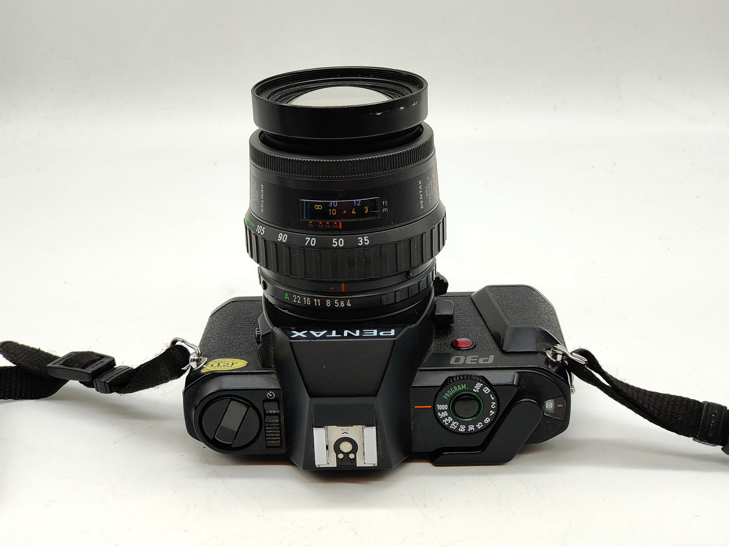 Pentax P30 SLR camera + 35-105mm zoom lens