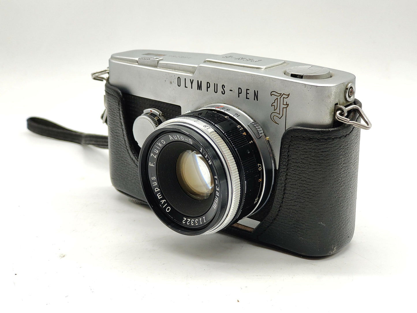 Olympus Pen-F half-frame SLR camera