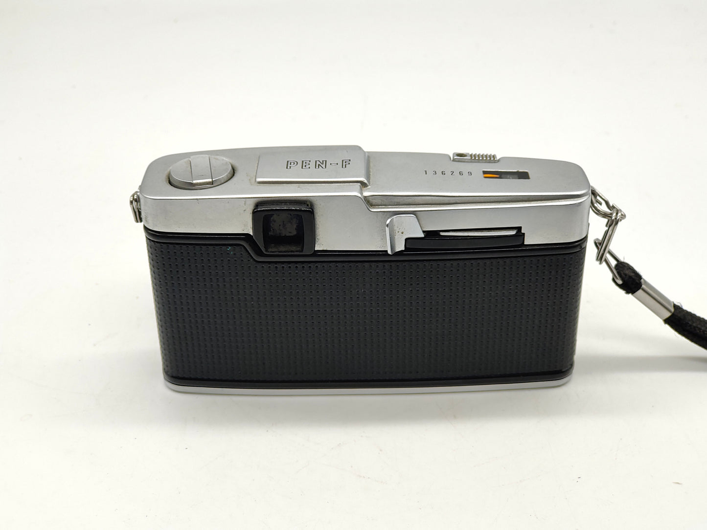 Olympus Pen-F half-frame SLR camera