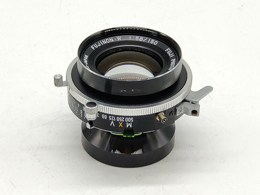 Fujinon-W 150mm f/5.6 lens and shutter for 4x5 cameras.