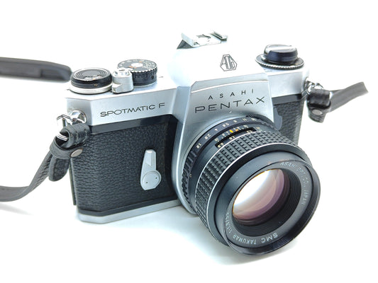 Pentax Spotmatic F SLR film camera + 55mm f/1.8