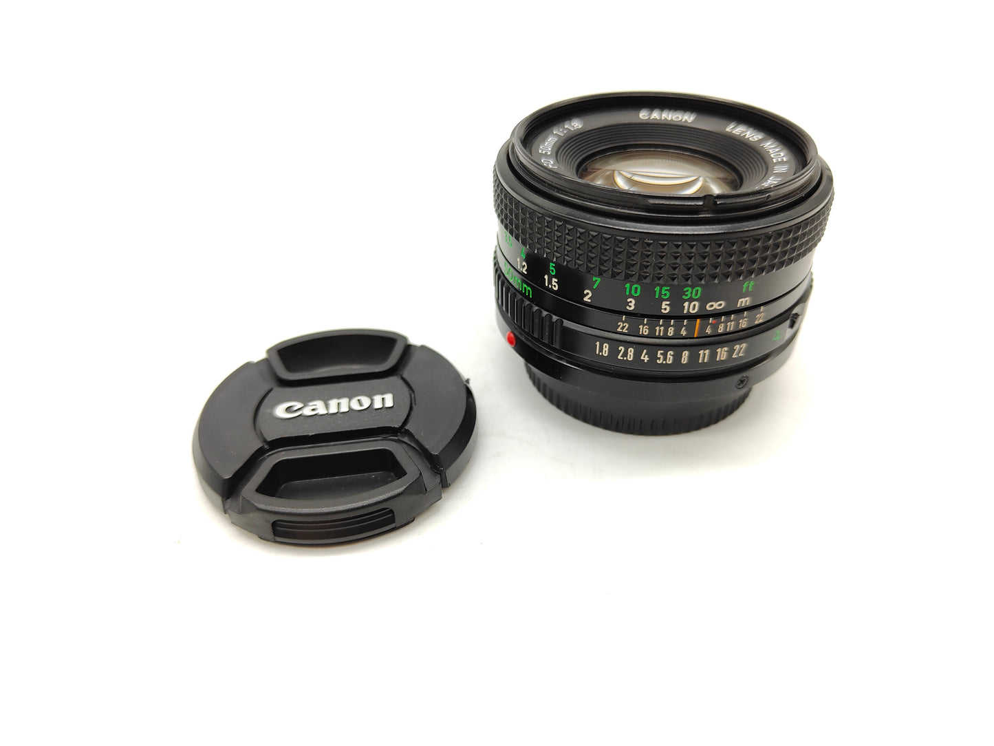 Canon New FD 50mm f/1.8 lens.