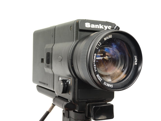 FILM TESTED Sankyo EM-60XL Super-8 movie camera. Rewind Pickup.