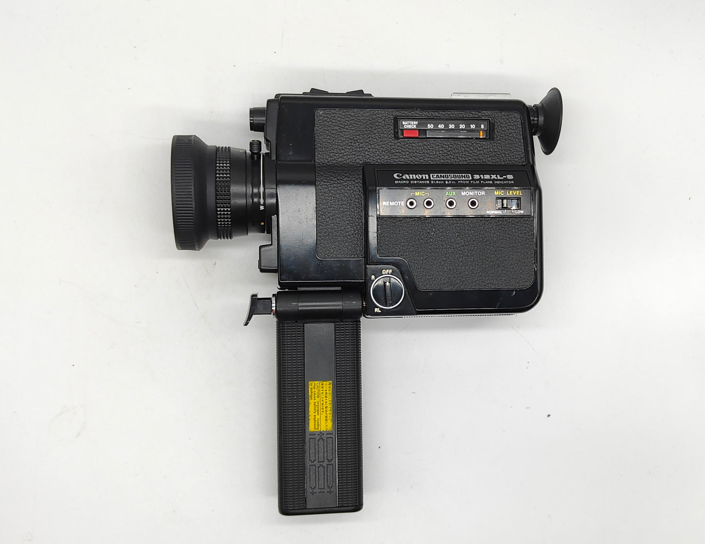 FILM TESTED Canon Canosound 312XL-S Super-8 movie camera..