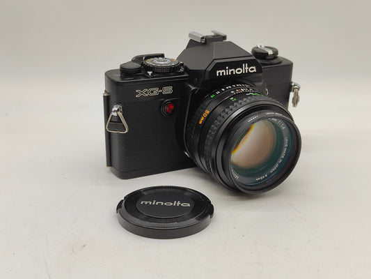 Minolta XG-S (XG-9) SLR with 50mm f/1.4 lens - mint condition