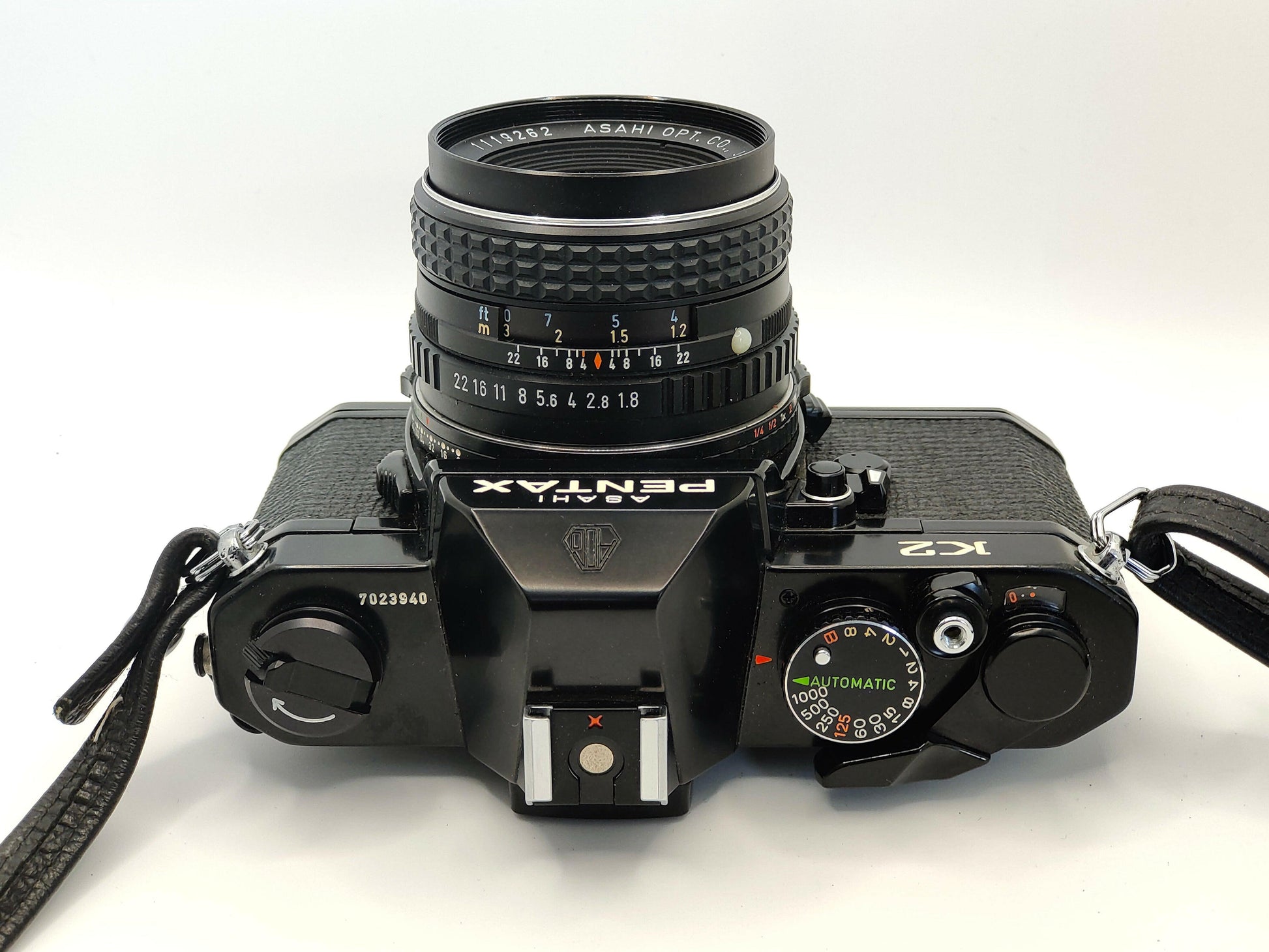 Pentax K2 SLR film camera with 55mm lens and In superb