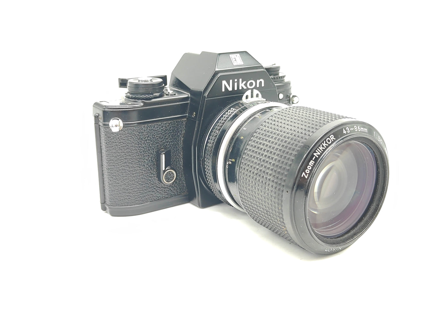 Nikon EM: automatic SLR with Nikkor 43-86mm zoom lens