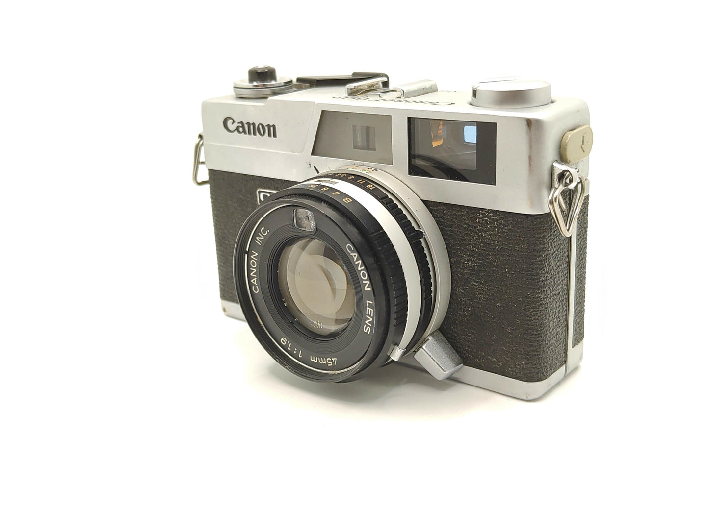 Canonet QL19 rangefinder camera.