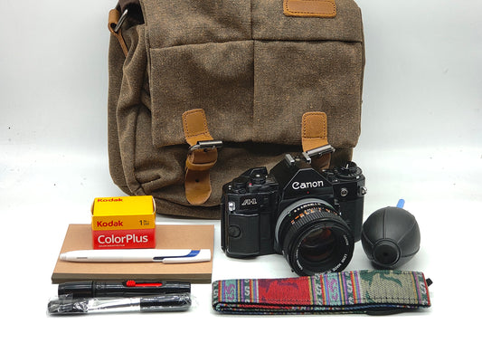 Canon A-1 SLR camera Gift Set