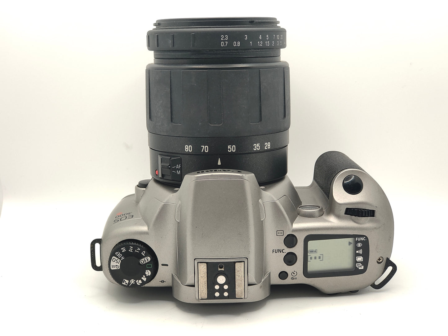 Canon EOS 3000N camera with zoom lens